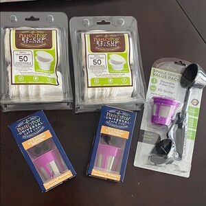 NWT Perfect Pod E-Z Cup Filters and Universal Reusable Cups bundle (all included
